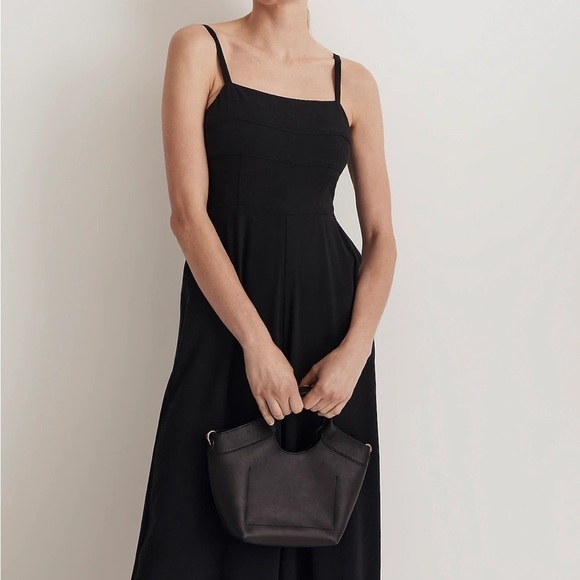 Madewell Square-Neck Wide-Leg Sleeveless Jumpsuit - Picture 4 of 6